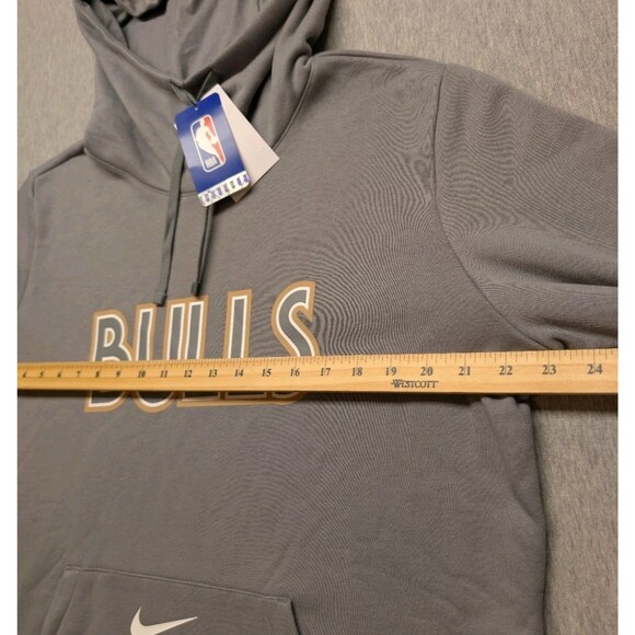 Chicago Bulls Nike City Edition Essential Club Pullover Hoodie Large Women's - Picture 7 of 8